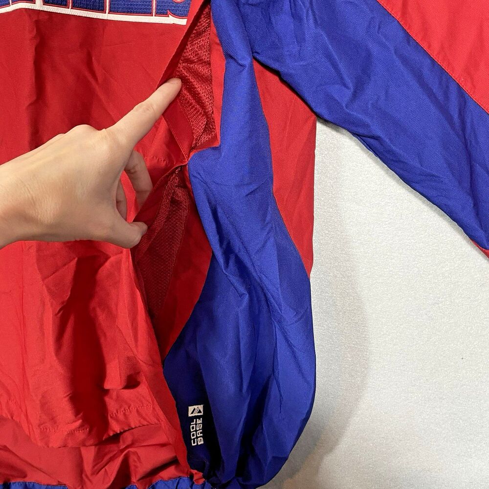 2012 Majestic Authentic Collection World Series Dugout Warmup Jacket L Tigers - Picture 6 of 10